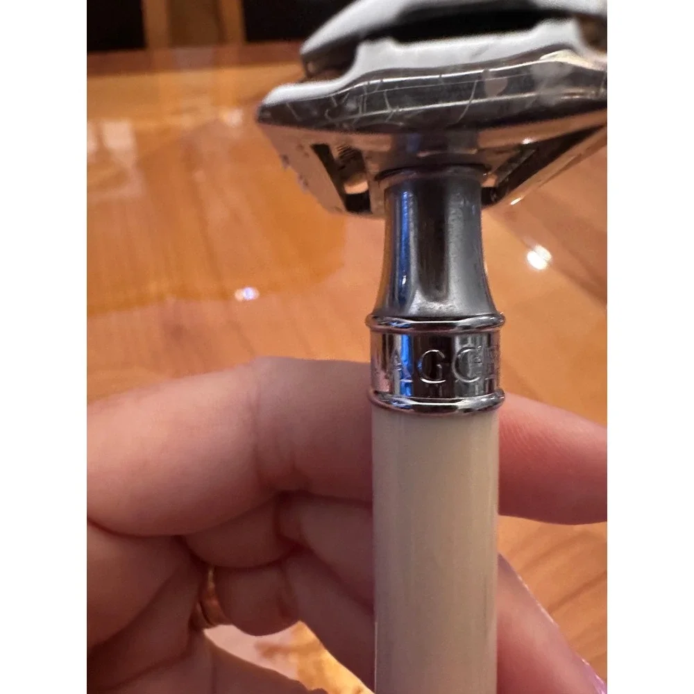 Edwin Jagger‎ Wet Shaving Kit Safety Razor 40 Blades Brush and Ceramic Bowl Set